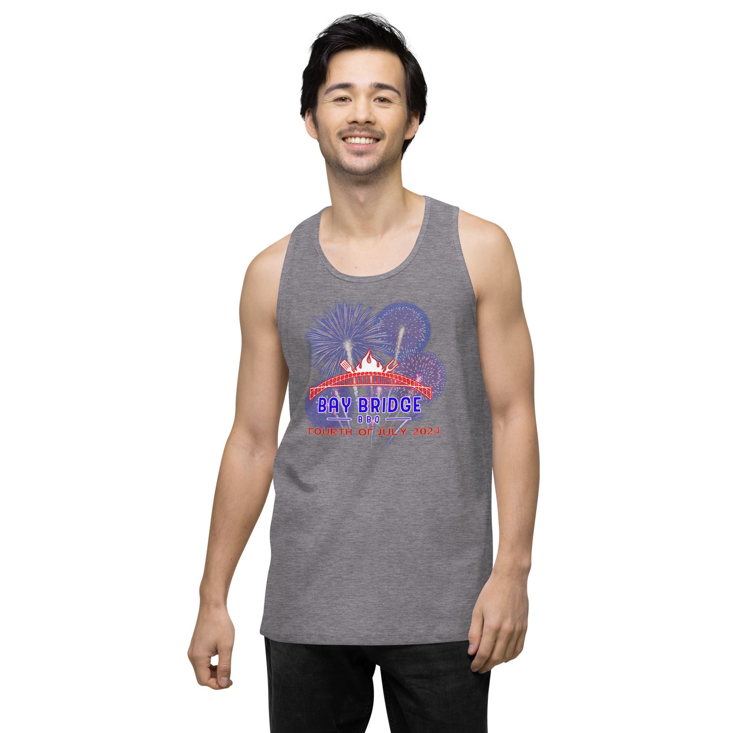 Men’s Fourth of July 2024 premium tank top