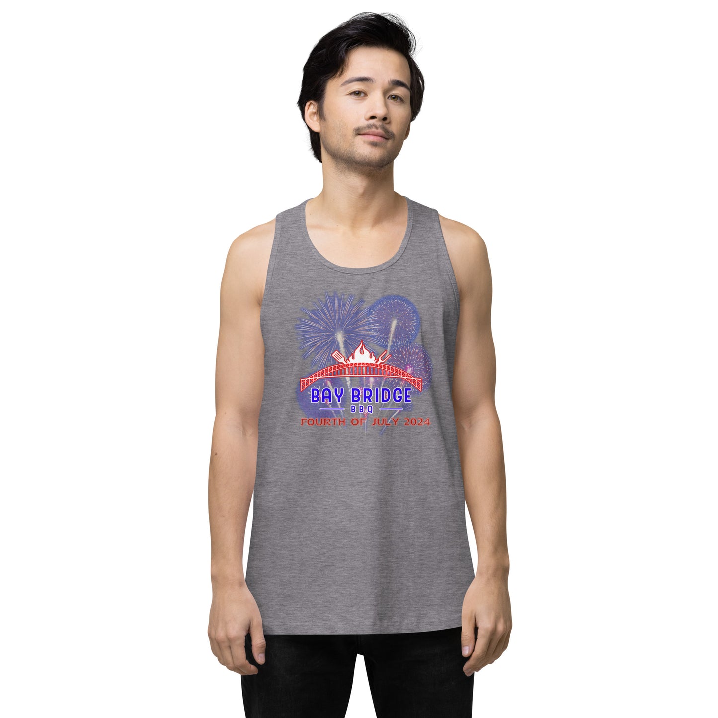 Men’s Fourth of July 2024 premium tank top