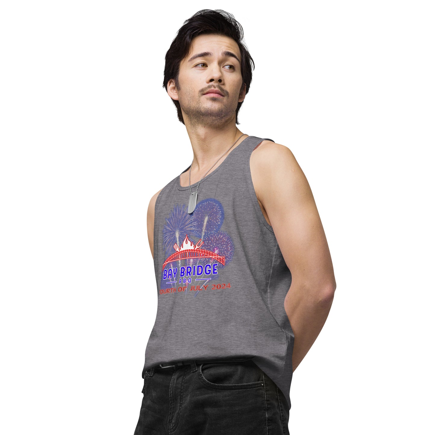 Men’s Fourth of July 2024 premium tank top