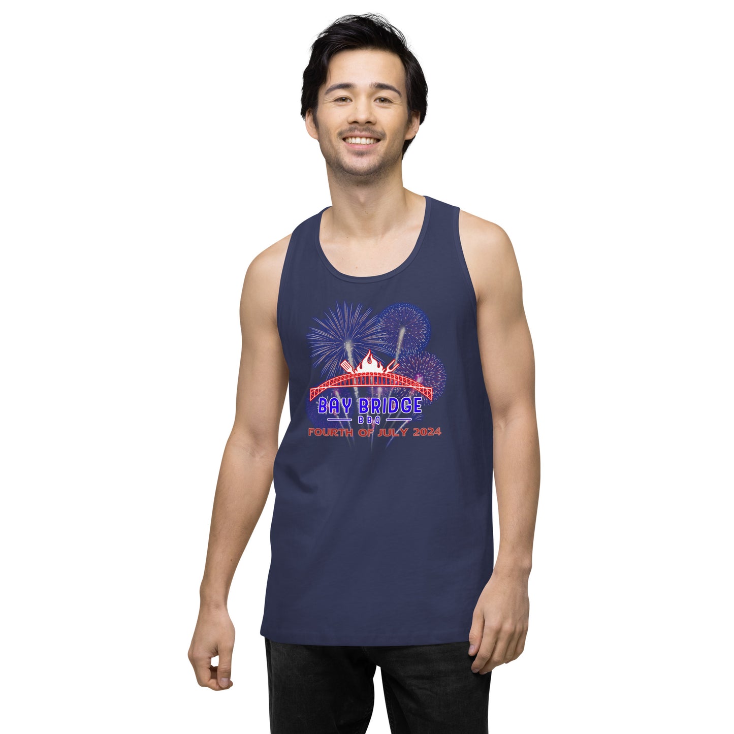 Men’s Fourth of July 2024 premium tank top