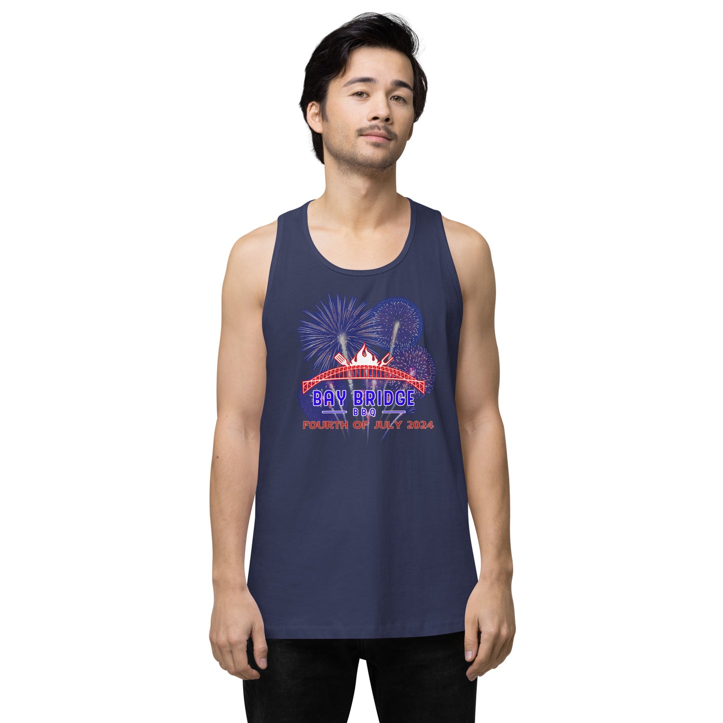 Men’s Fourth of July 2024 premium tank top