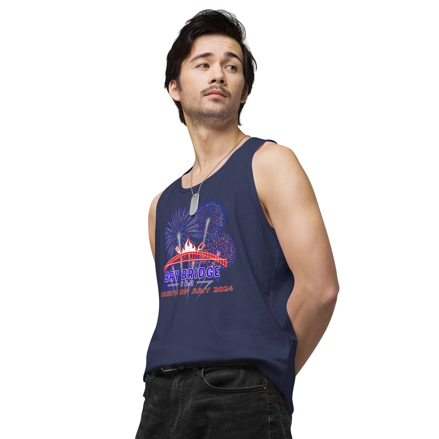 Men’s Fourth of July 2024 premium tank top