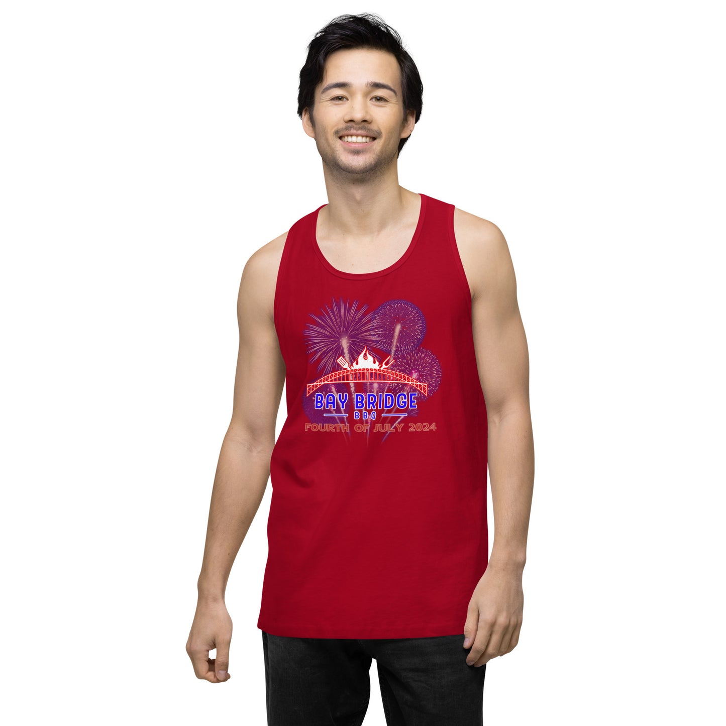 Men’s Fourth of July 2024 premium tank top