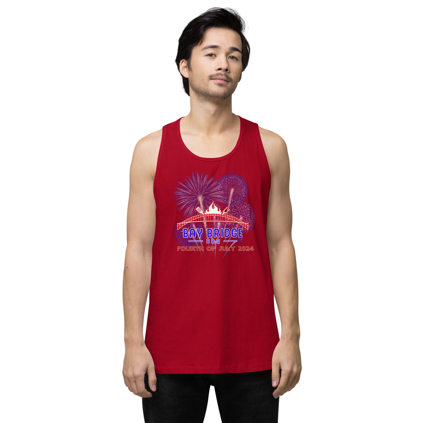 Men’s Fourth of July 2024 premium tank top