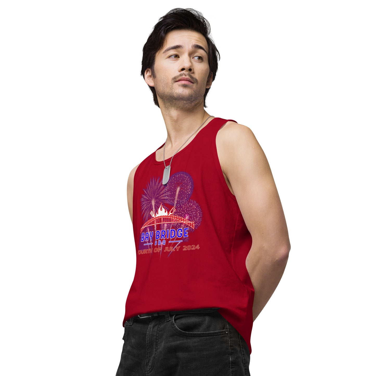 Men’s Fourth of July 2024 premium tank top
