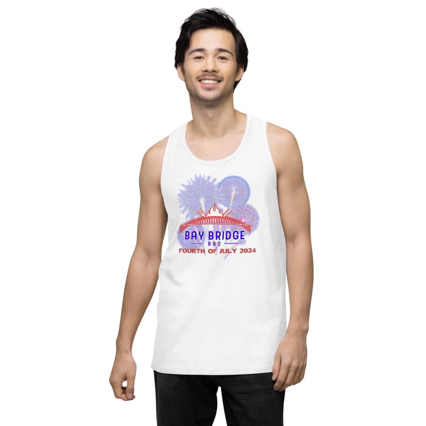 Men’s Fourth of July 2024 premium tank top