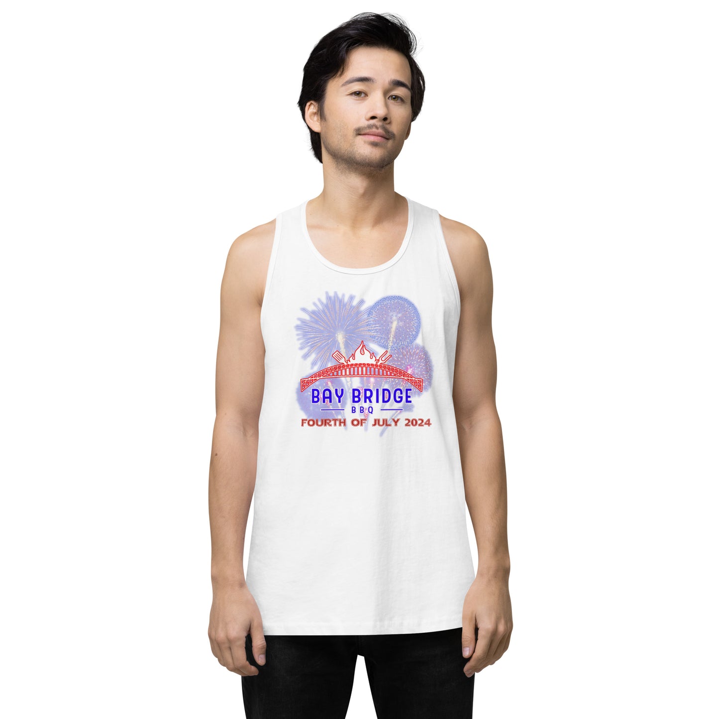 Men’s Fourth of July 2024 premium tank top
