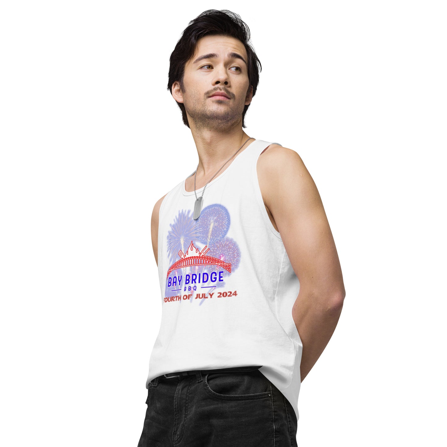 Men’s Fourth of July 2024 premium tank top