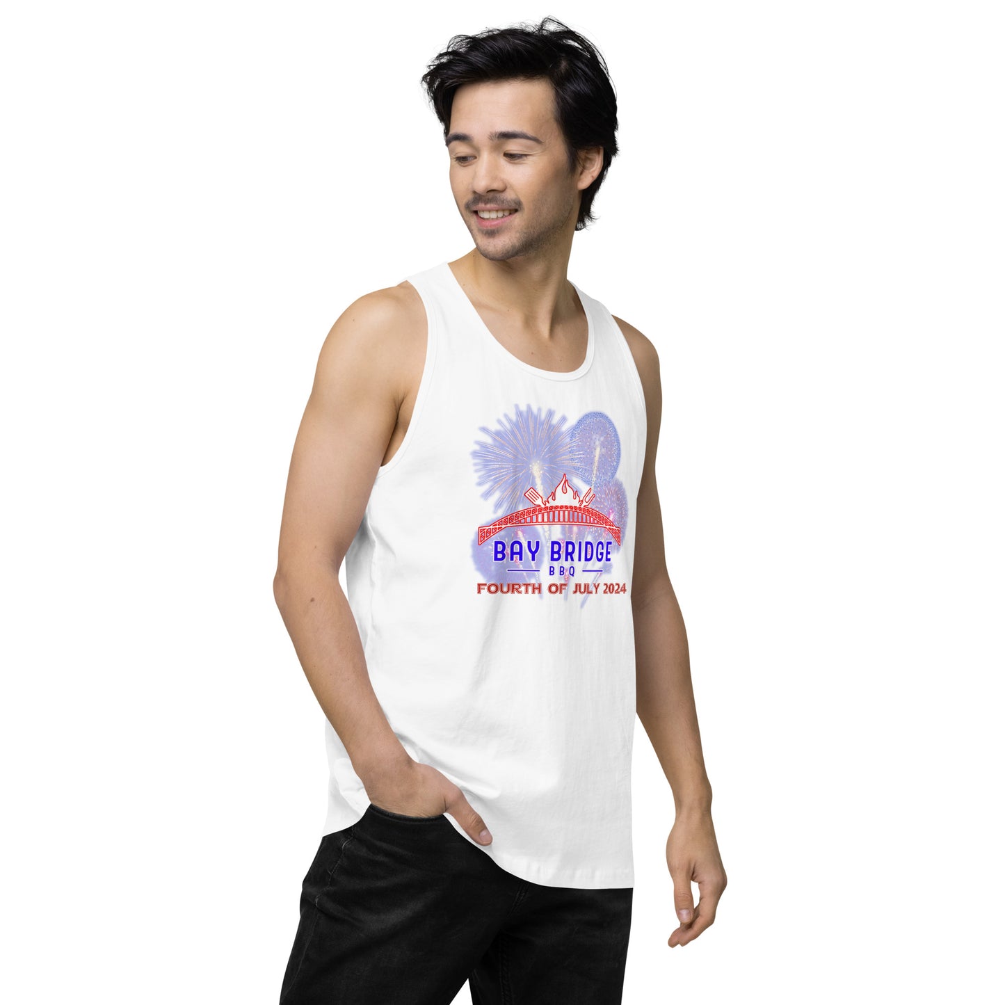 Men’s Fourth of July 2024 premium tank top