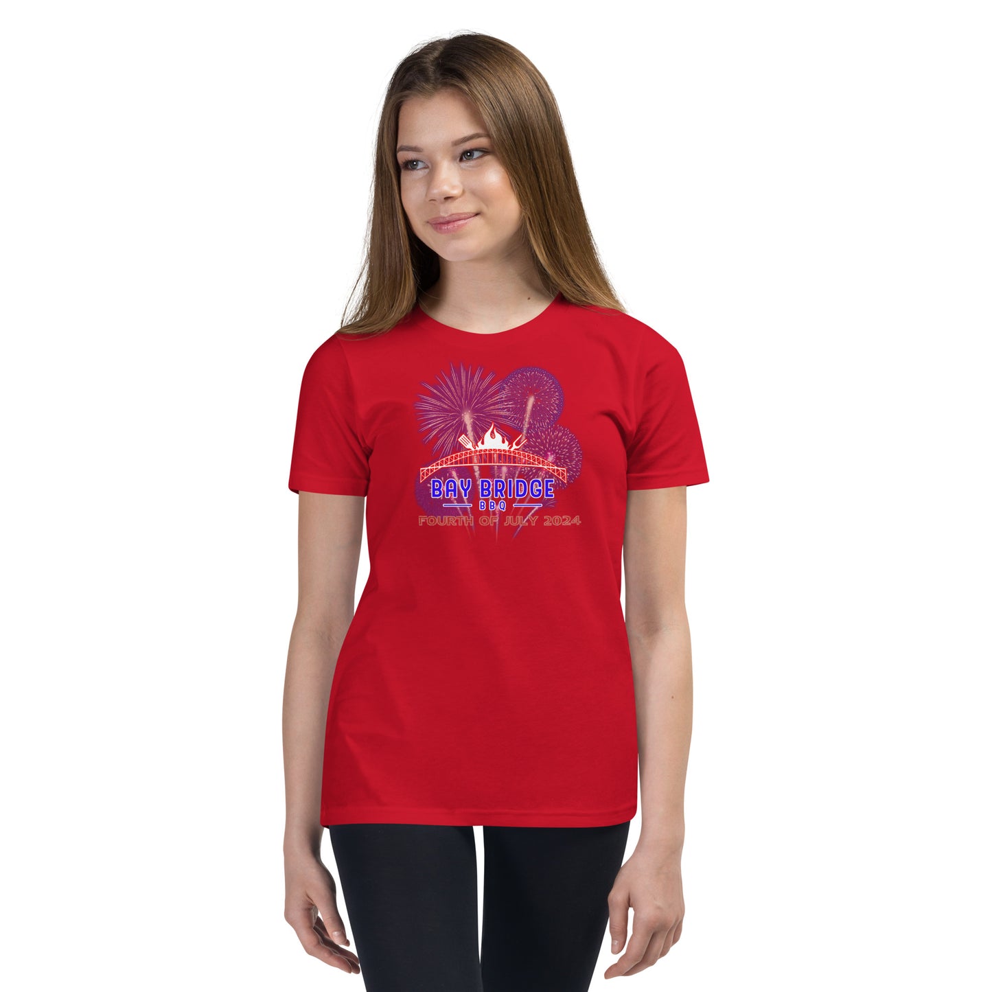 Youth Fourth of July 2024  Short Sleeve T-Shirt